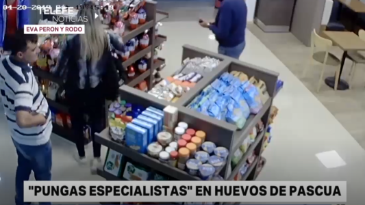 "Pungas" muy particulares: así roban huevos de Pascua