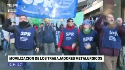 Obreros metalúrgicos se movilizaron en contra de las políticas económicas del Gobierno