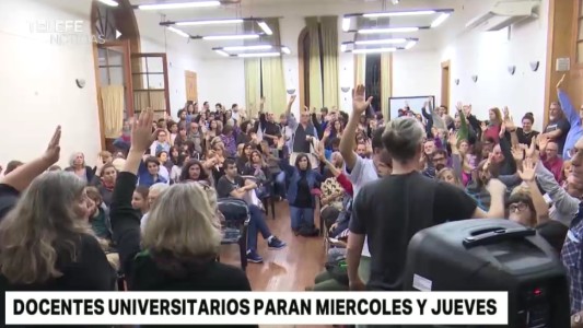 Docentes universitarios comienzan un paro por 48 horas