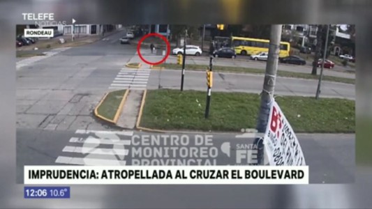 Una mujer fue atropellada al cruzar el boulevard