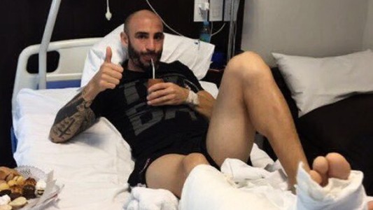 El médico de Rosario Central estimó que la recuperación de Pinola llevará "entre 4 y 6 meses"