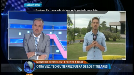 Central: Herrera de titular, Teo Gutierrez al banco