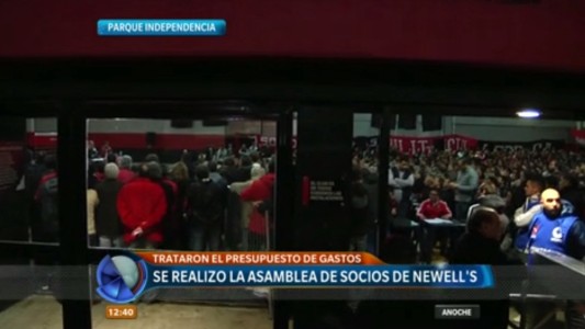 Panorama institucional: asamblea de socios en Newell's