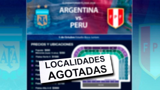 Se agotaron las populares para Argentina-Perú