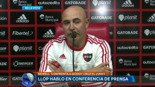 Newell's enfrenta a Godoy Cruz el lunes: Llop habló en conferencia de prensa