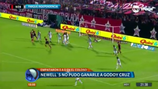Newell's no pudo ganarle a Godoy Cruz y empataron 0 a 0 en el Coloso