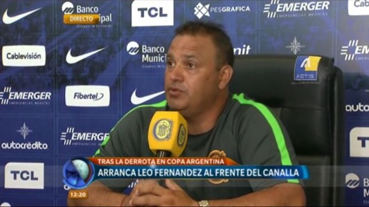 Tras la derrota en Copa Argentina, Leo Fernández se pone al frente del plantel canalla