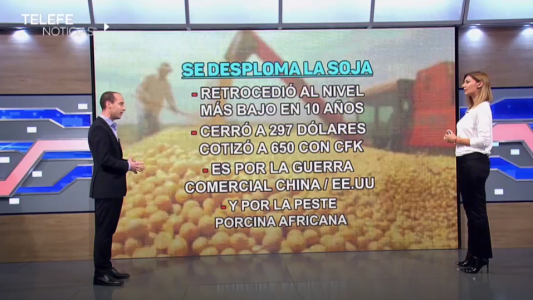La soja cayó al menor precio en 10 años