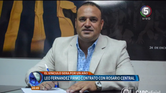 Leo Fernández firmó contrato como DT de Rosario Central por todo el 2018