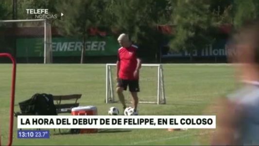 Newell's: esta noche De Felippe debutará como técnico en el Coloso