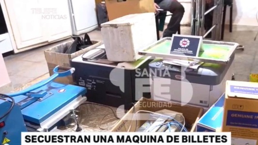 Secuestran en un operativo una maquina de hacer billetes