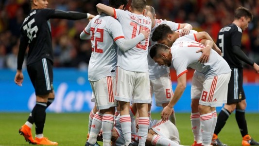 Dura caída de la Argentina ante España por 6 a 1