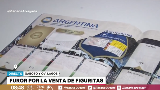 Álbum del Mundial: furor por las figuritas en Rosario
