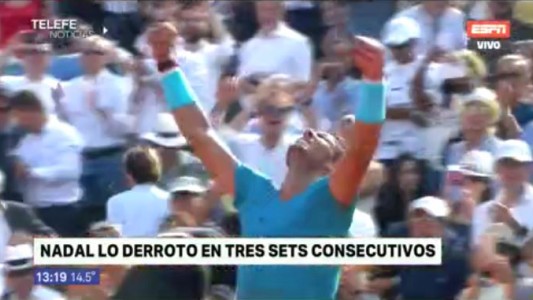 Nadal venció a Del Potro en la semifinal de Roland Garros