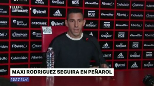 Maxi Rodriguez seguirá jugando por seis meses más en Peñarol