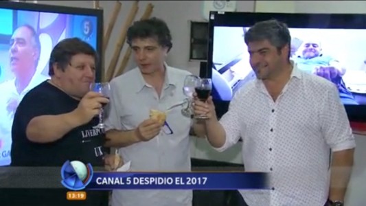 ¡Salud! El brindis de Canal Cinco para despedir el 2017