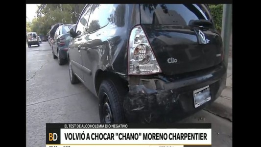 "Chano", otra vez: el exlíder de Tan Biónica chocó contra un auto estacionado
