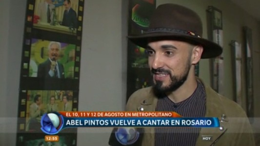 Abel Pintos vuelve a Rosario y presentó su nuevo disco en Canal Cinco
