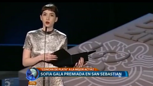 Sofía Gala fue premiada en San Sebastián
