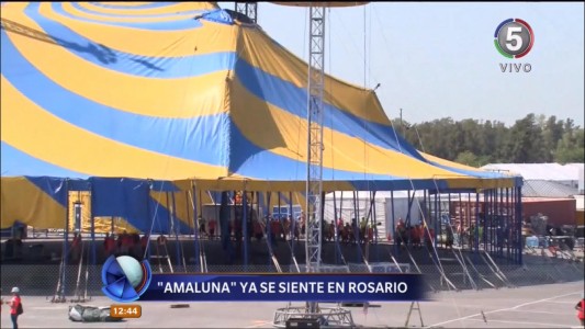 Está llegando “Amaluna”: ya armaron la carpa del Cirque du Soleil