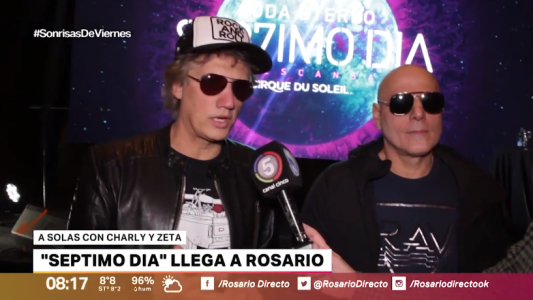 Séptimo Día llega a Rosario: estuvimos a solas con Charly Alberti y Zeta Bosio
