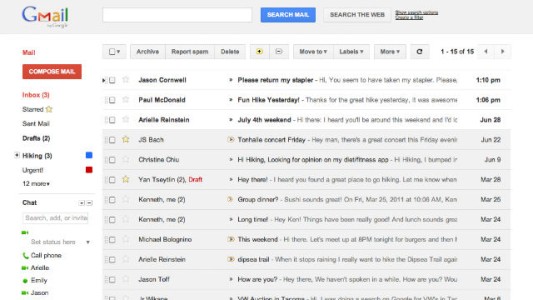 Gmail extiende la capacidad de megas para recibir correos