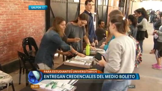 Medio boleto: comenzó la entrega de credenciales