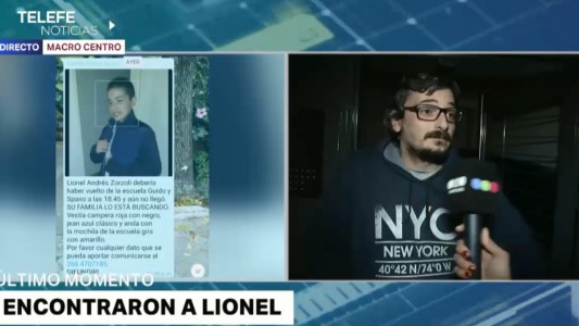 Encontraron a Lionel Zorzoli