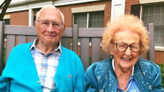 Amor sin edad: una pareja de más de 100 años se casó y demostró que nunca es tarde