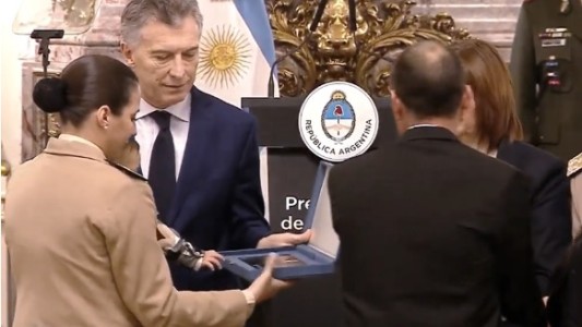 Macri homenajeó en Casa Rosada a las fuerzas de seguridad