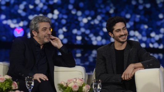 Ricardo y "Chino" Darín, juntos por primera vez en el living de Susana
