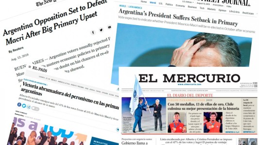 PASO 2019: así reflejaron los diarios del mundo el resultado de las elecciones en Argentina