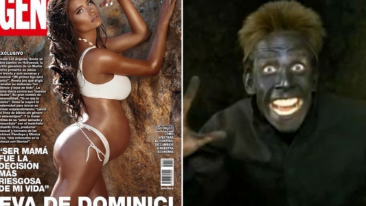 Las redes se burlaron del curioso bronceado de Eva de Dominici