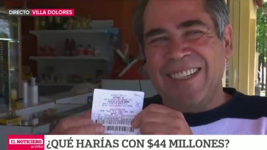 Ganó 44 millones con el el Quini 6 "voy a pagar una fiesta para todos"