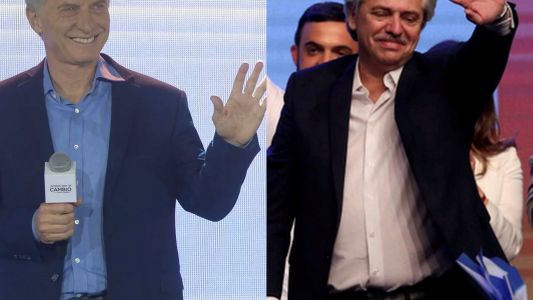 Mauricio Macri recibe a Alberto Fernández en la Casa Rosada