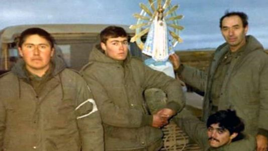 Repatriarán la imagen de la Vírgen de Luján que acompañó a los soldados en Malvinas