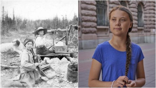 ¿Es Greta Thunberg una viajera del tiempo?: la foto que alimenta la loca teoría que recorre las redes sociales