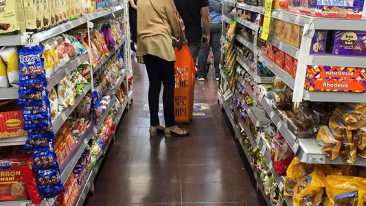 Las ventas en supermercados cayeron 8,8 % interanual en septiembre