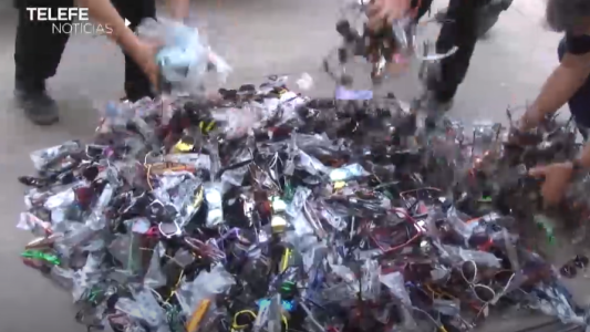 Incautaron y destruyeron más de 2000 lentes truchos