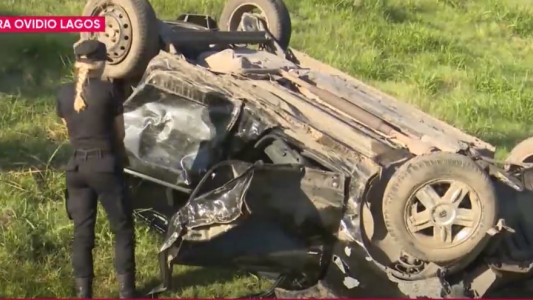 Espectacular vuelco en Circunvalación