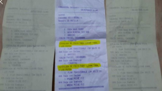 "Ensalada de frutas para los putos": indignante frase en el ticket de un restaurante cordobés