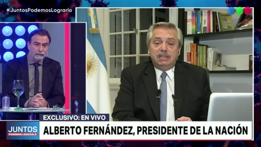 Alberto Fernández: "No sabemos cuál es la dimensión de la pandemia"