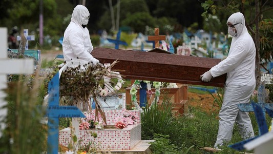 Alerta en Brasil: confirman 1.179 muertes por coronavirus, un nuevo récord diario