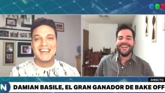 Damián, el ganador de Bake Off, en Telefe Noticias: "La gente necesitaba relajarse, ver algo diferente"
