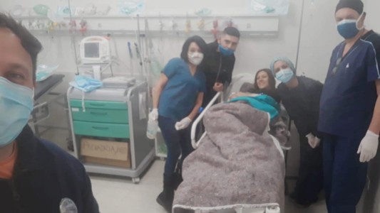 Emilia, la beba que nació en el auto