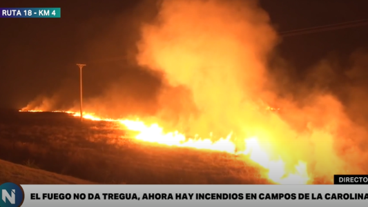 El fuego no da tregua: ardió una hectárea de pastos secos y un cañaveral