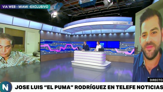“El Puma” Rodríguez en exclusiva en Telefe Noticias