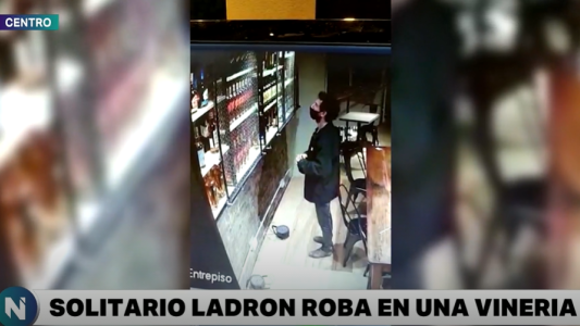 Un solitario ladrón robó una vinería tres veces en una semana