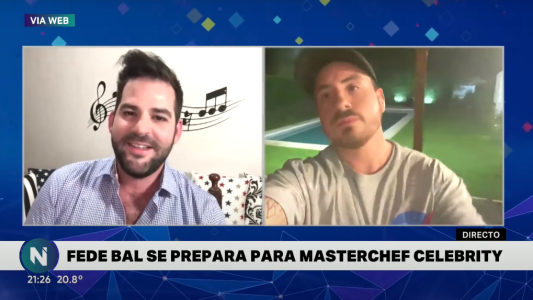 Fede Bal está listo para MasterChef Celebrity: "Soy muy competitivo y pienso ganar"