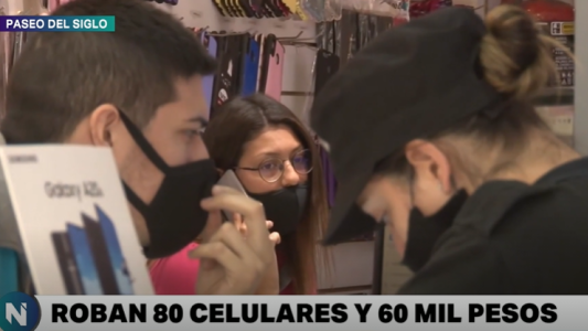Detuvieron a los ladrones de celulares del Paseo del Siglo
